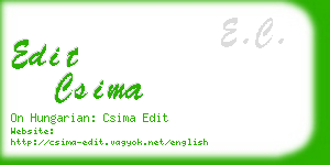 edit csima business card